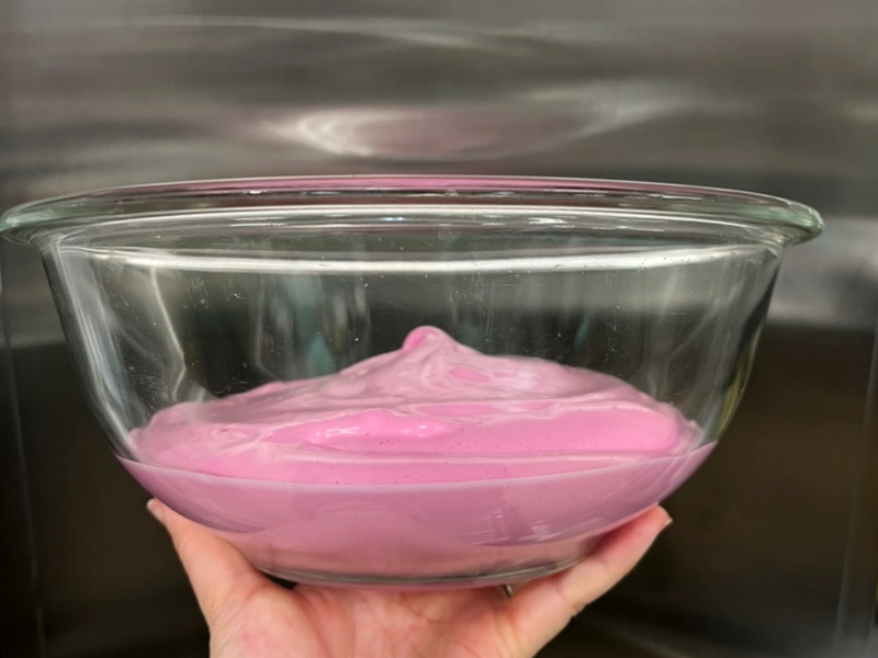 作った泡は冷蔵・冷凍保存することができます。