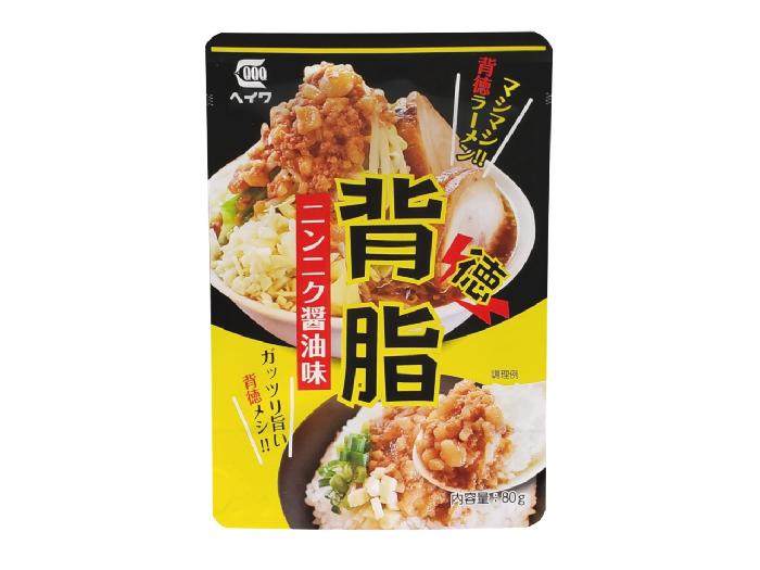 背徳の背脂　にんにく醤油味　〈平和〉 80g