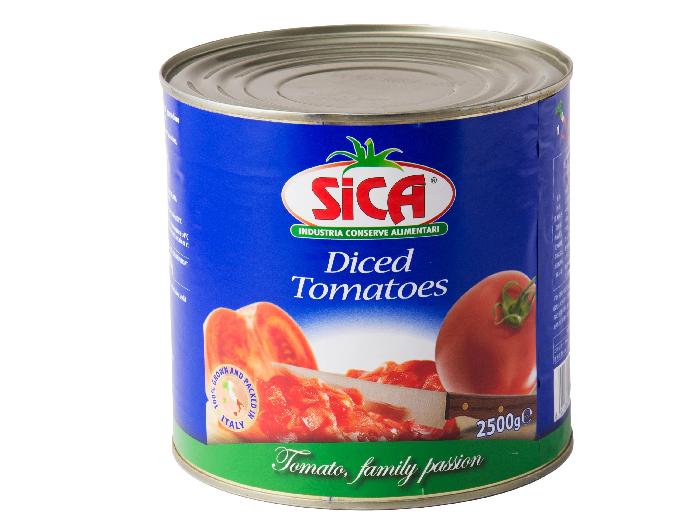 ダイスカットトマト缶（イタリア産）〈SICA〉 1号缶