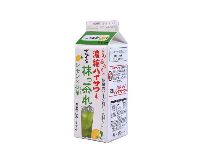 濃縮ハイサワー  抹っ茶れ(レモン抹茶) 500ml