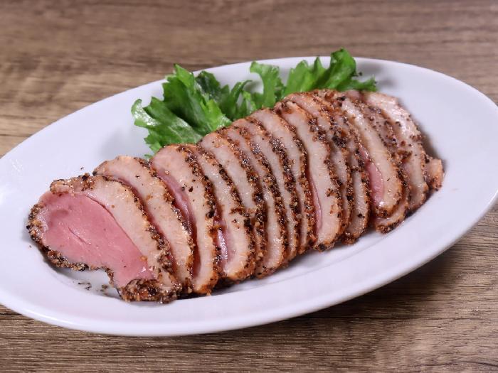 合鴨パストラミスライス（4mm） 500g