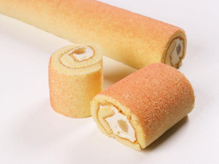 フリーカットロールケーキ（白桃） 1本