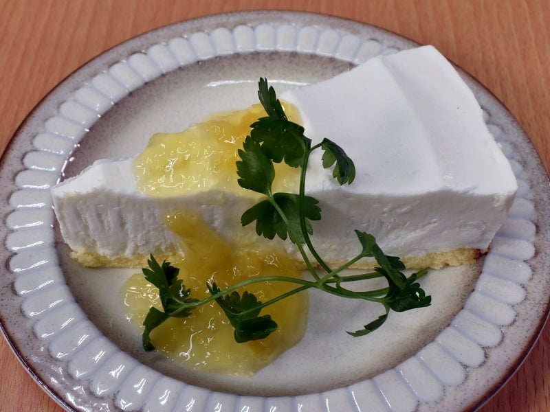 レアチーズケーキに