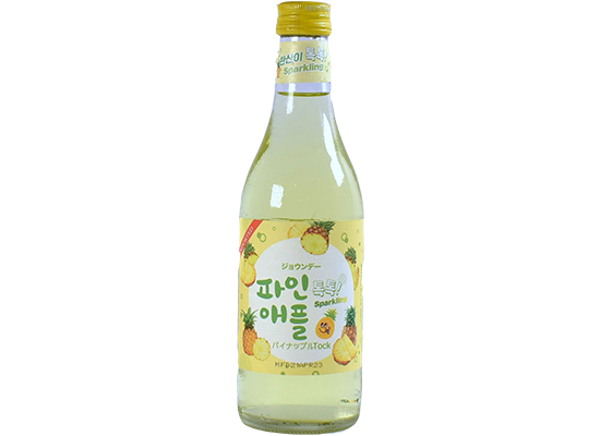 スパークリング韓国焼酎 トクトク(パイナップル) 360ml イメージ1