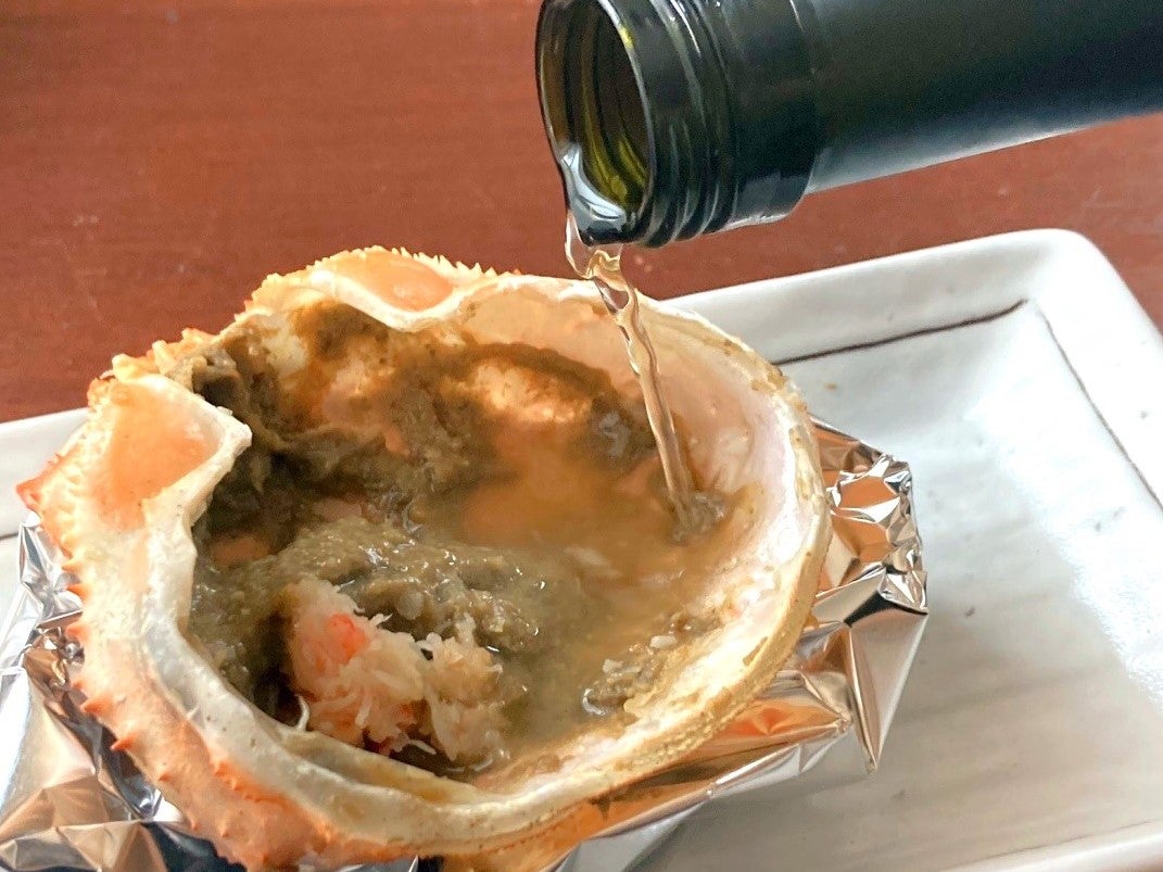 甲羅酒の追加オーダーももらっちゃおう