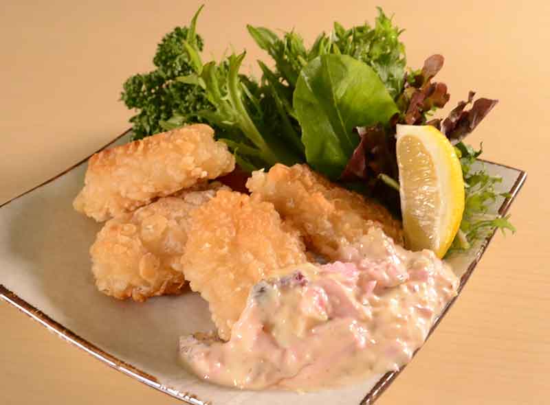 梅風味の春色チキン南蛮