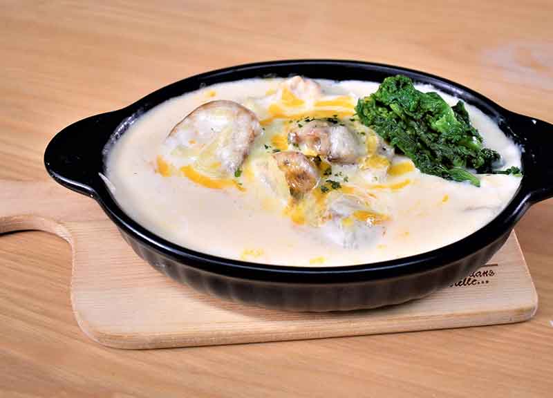 シュクメルリ（ジョージアの料理）菜の花添え