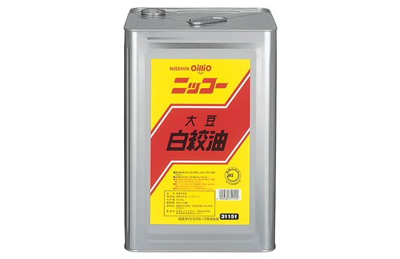 日清ｵｲﾘｵ ニッコー大豆白絞油 1斗缶 16.5kg