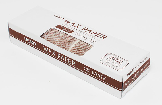 ワックスペーパー ホワイト（218×250）100枚