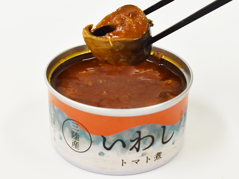 【三陸産】いわしトマト煮缶 180g