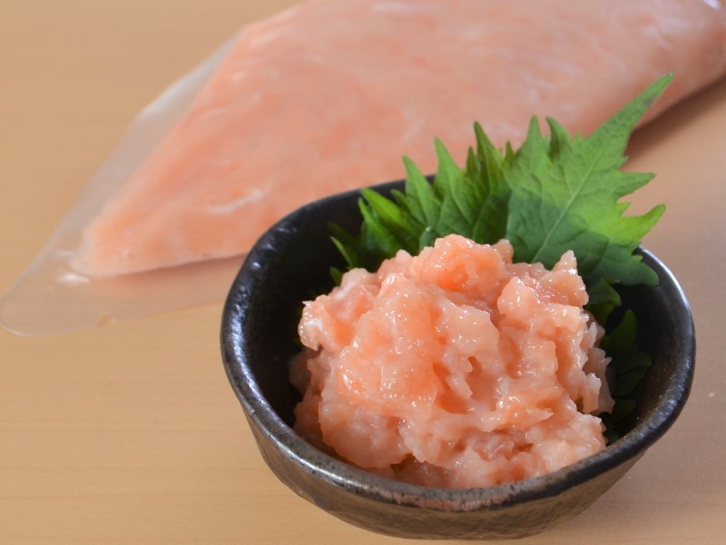 北海道産秋鮭とろたたきパッケージ
