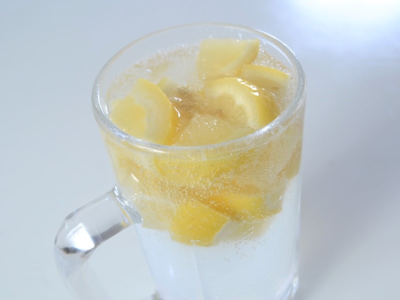 レモンチャンクで冷凍レモンサワー