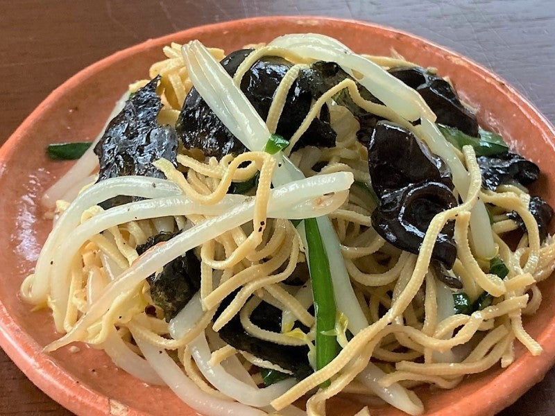 豆腐干ときくらげの海苔ナムル